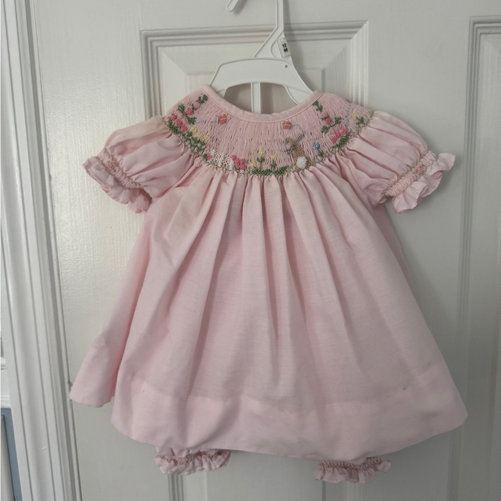 Royal Child Bunny Smocked Easter Dress